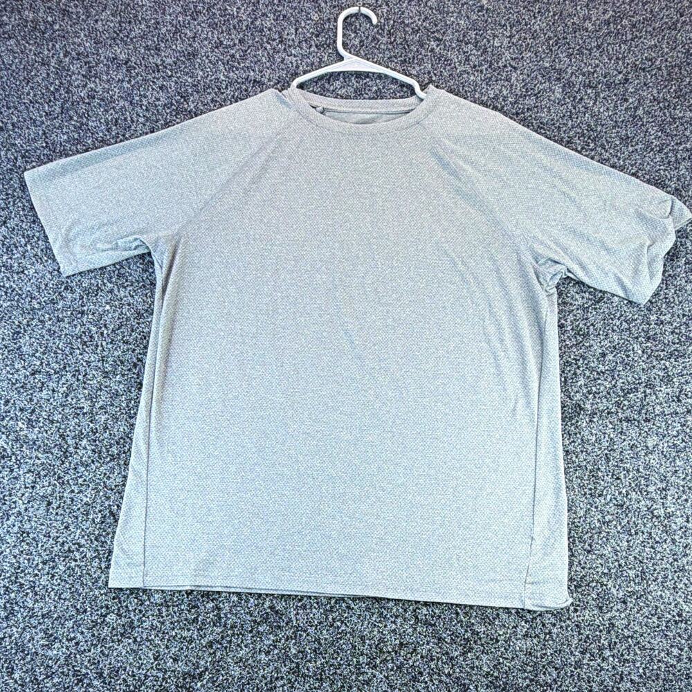 Glacier Performance Men’s M Gray Lightweight Polyester Crew Neck Logo Tee